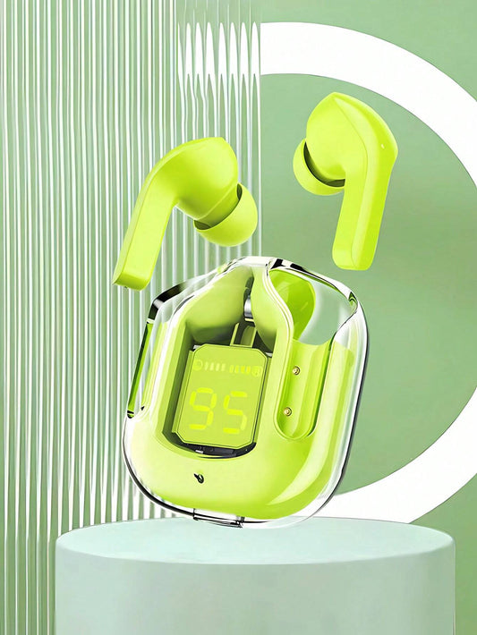Air31 Earbuds Wireless Crystal Transparent body - Without Silicone Pouch ( random color ) - MedAir Traders